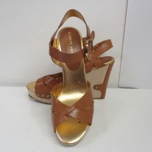 Audrey Brooke Tan Wedges - 8.5